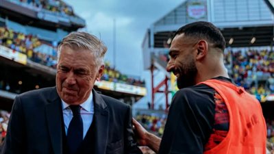 فيديو محمد صلاح وأنشيلوتي يكتسح 