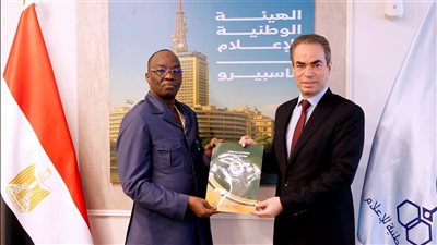 المسلماني يستقبل الدكتور أبو بكر برقو رئيس اتحاد التلفزة الأفريقي 