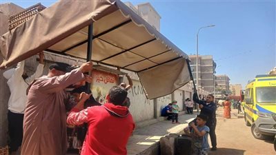 حملات مكثفة لإزالة الإشغالات بحي شرق بالاسكندرية