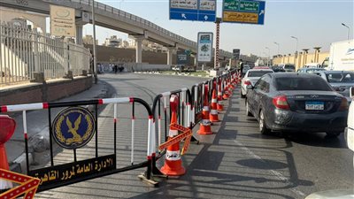 عاجل.. تحويلات مرورية.. لتنفيذ أعمال إصلاح هبوط بمحور عبدالحميد بدوي بالقاهرة.. صور 