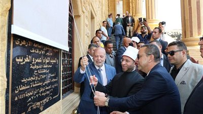 وزير الأوقاف ومحافظ المنوفية يفتتحان المسجد القبلي بمنشأة سلطان باحتفالات العيد القومي
