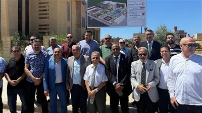 وفد من المهن الطبية يتفقد أعمال المرحلة الثانية من إنشاء نادي دمياط الجديدة
