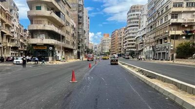 محافظة الإسكندرية تنتهي من تطوير طريق الحرية بطول 3.7 كيلو متر