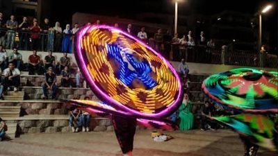 عرض التنورة التراثية بممشى بني سويف في مبادرة 