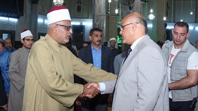 محافظ الإسكندرية يشهد احتفال رأس السنة الهجرية بمسجد سيدي أبي العباس المرسي