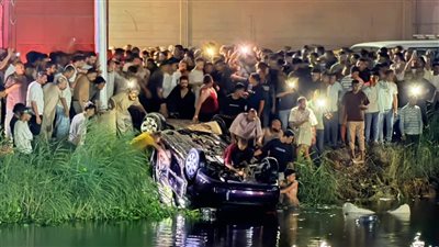 النيابة تتحرك في فاجعة المريوطية.. معاينة موقع مصرع 6 أشخاص بعد سقوط سيارة في الترعة بالبدرشين