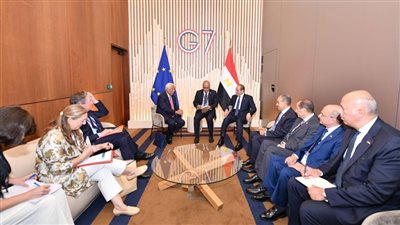 الرئيس السيسي بقمة السبع: تعزيز الشراكة المصرية الأوروبية يدعم السلم والاستقرار الإقليمي