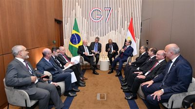 على هامش قمة السبع.. الرئيس السيسي يلتقي رئيس جمهورية البرازيل 