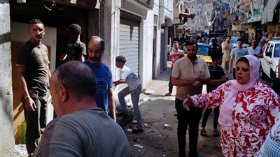 حملة مكبرة لإزالة الإشغالات والتعديات بعزبة سعد شرق الإسكندرية