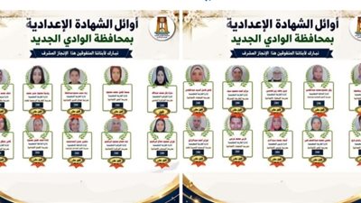 محافظ الوادي الجديد تعتمد نتيجة الإعدادية بنسبة نجاح 86% و20 طالبًا بالدرجة النهائية