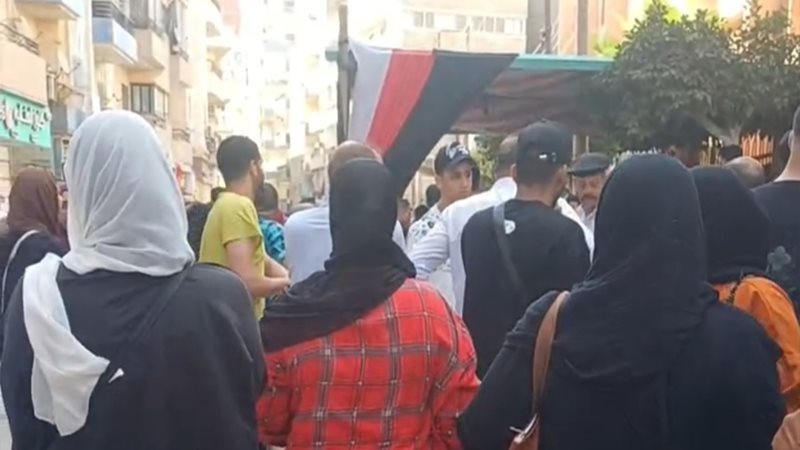 جانب من أمام لجان الثانوية العامة 
