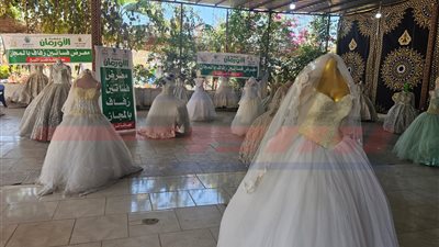 توزيع فساتين الزفاف لدعم زواج 150 فتاة يتيمة بكفرالشيخ