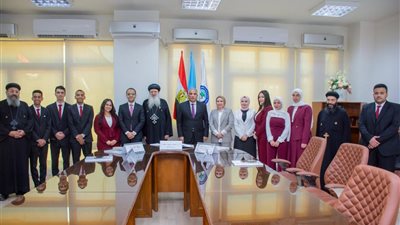 رئيس جامعة طنطا والأنبا بولا يشهدان إطلاق تطبيق 