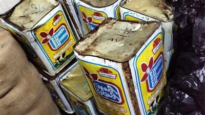 ضبط 1.5 طن جبن فاسد بمول شهير بالعبور