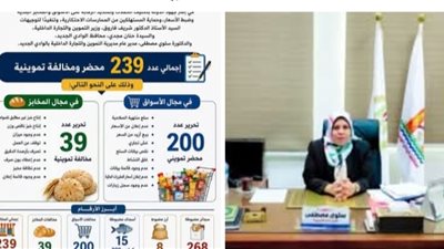حملات تموينية مكثفة بالوادي الجديد تسفر عن تحرير 239 مخالفة خلال يونيو