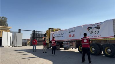 الهلال يطلق قافلة «زاد العزة» 225 بحمولة أكثر من ألفي طن من المساعدات الإنسانية الشاملة