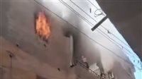 حريق هائل يلتهم شقة سكنية فى شبين القناطر 