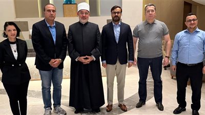 مفتي الجمهورية يبحث مع وفد منظمة شنغهاي تعزيز التعاون لمكافحة التطرف والإسلاموفوبيا