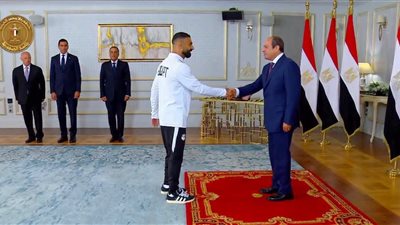 اتحاد الكرة يتوجه بالشكر والتقدير إلى الرئيس عبد الفتاح السيسي