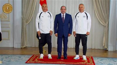 حسام حسن أمام الرئيس: دعمكم كان دافعًا لنا.. والمنتخب يواكب نهضة الدولة