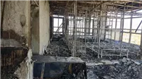 تفاصيل معاينة النيابة الإدارية لحريق سوهاج 