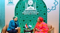 رئيسة القومي للمرأة تبحث مع وزيرة المرأة النيجيرية تعزيز التعاون وتمكين النساء 