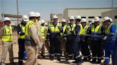 وزير البترول يتابع بالأردن مشروعًا استراتيجيًا للغاز تنفذه شركات مصرية.. ونسبة الإنجاز تتجاوز 96%