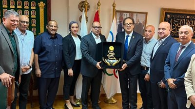 إدريس يستقبل براف.. واليوبيل الياقوتي يزين اللجنة الأولمبية المصرية