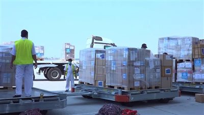 وصول 29 شاحنة مساعدات إماراتية إلى لبنان ضمن أولى دفعات الإغاثة