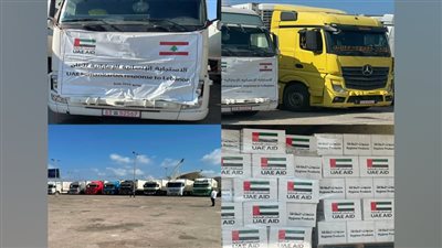 لبنان: وصول الدفعة الثانية من المساعدات الإماراتية لدعم المتضررين