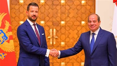 رئيس جمهورية الجبل الأسود يعرب عن اعتزازه بما تشهده العلاقات الثنائية مع مصر من تطور ملحوظ
