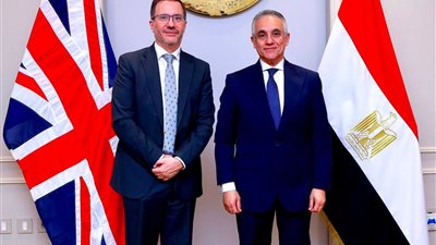 وزير العدل يستقبل سفير المملكة المتحدة بالقاهرة