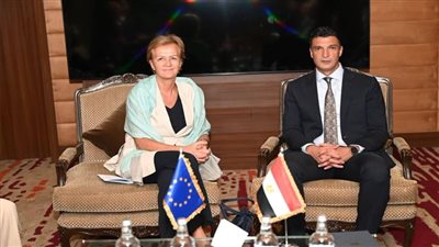 وزير الصناعة يبحث مع رئيسة بعثة الاتحاد الأوروبي لدى مصر سبل تعزيز التعاون بين مصر والاتحاد