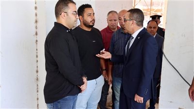 محافظ المنوفية يتفقد التجهيزات النهائية لمكتبة مصر بكفر المصيلحة