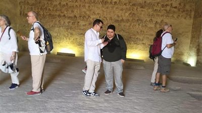  وفد سياحي متعدد الجنسيات يزور منطقة آثار بني حسن بالمنيا