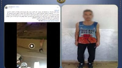  ضبط شخص ظهر عاريًا وتعدى على المارة بالسب في الجيزة
