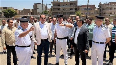 مدير أمن المنيا يقود حملة مكبرة لإزالة التعديات بسمالوط شرق وغرب