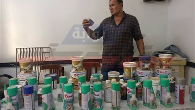 ضبط بويات منتهية الصلاحية بكفرالشيخ