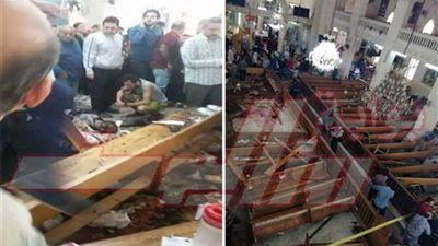 مصادر كنسية : الانفجار وقع بالحزء الخاص بمنطقة صلوات الرجال