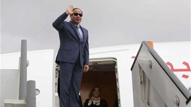الرئيس السيسي يغادر