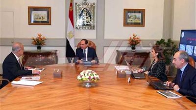 السيسي يجتمع مع رئيس مجلس الوزراء ووزيرة الاستثمار والتعاون الدولى‎