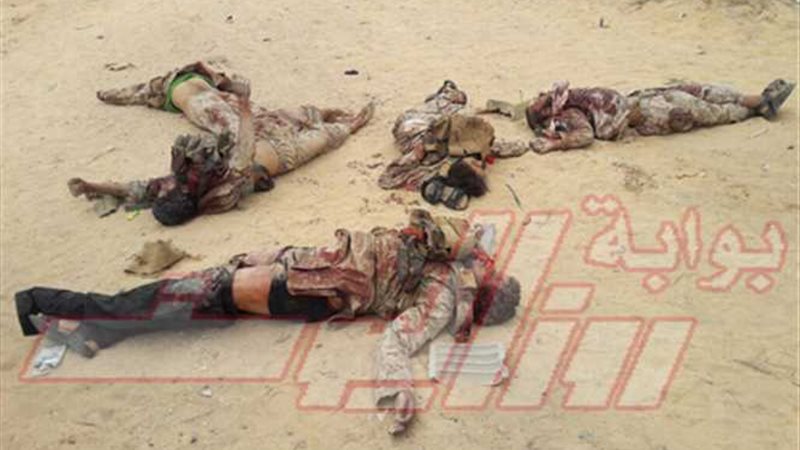 بالصور.. جثث الإرهابيين