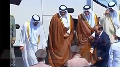 الرئيس السيسي يستقبل سفراء الدول العربية قبل افتتاح قاعدة محمد نجيب العسكرية