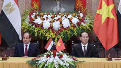 الرئيس السيسي يلتقى بنظيره الفيتنامى ويعقد معه جلسة مباحثات‎