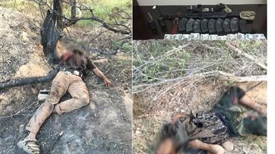 أبطال الجيش الثانى يقضون على 3 أرهابيين شديدى الخطورة بشمال سيناء