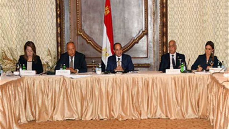 السيسي معلقا على
