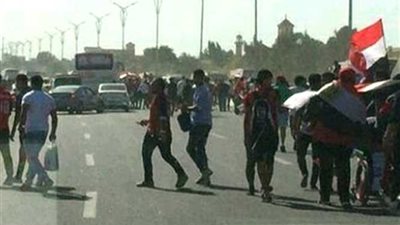 حشد جماهيري كبير خارج أسوار «برج العرب» قبل إنطلاق مباراة مصر والكونغو