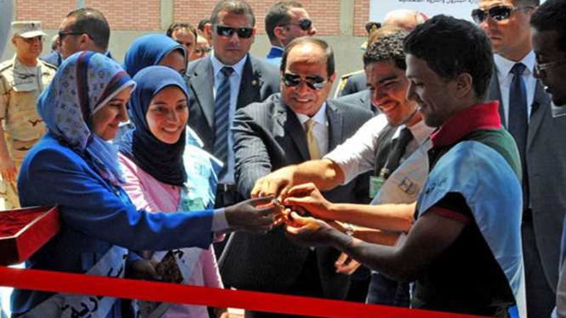 السيسي يفتتح أكبر