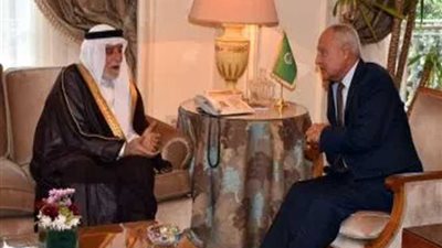 أبوالغيط يستعرض مع الهميم إعادة توطين النازحين بالعراق