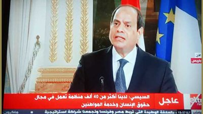 السيسي: حريص على إقامة دولة مدنية حديثة.. ولدينا 40 ألف منظمة لحقوق الإنسان